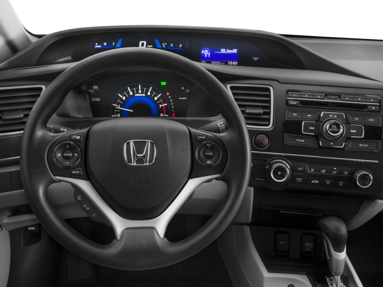 Interior Overview - Honda Civic Ex 2015 Black Transparent PNG - 1278x902 -  Free Download on NicePNG