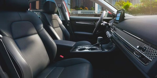 Interior of a 2024 Honda Civic Hatchback.