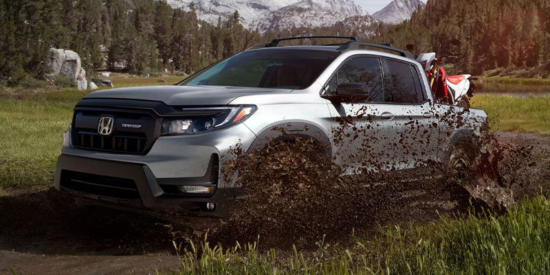 A silver 2024 Honda Ridgeline.