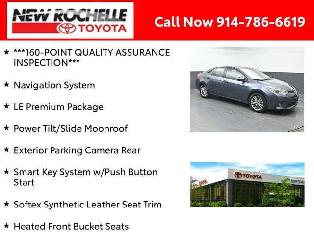 2015 Toyota Corolla LE Premium