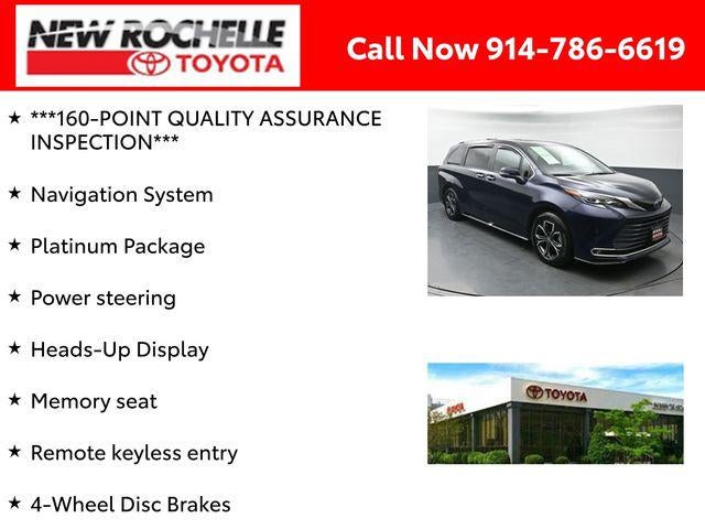 2025 Toyota Sienna Platinum 7 Passenger