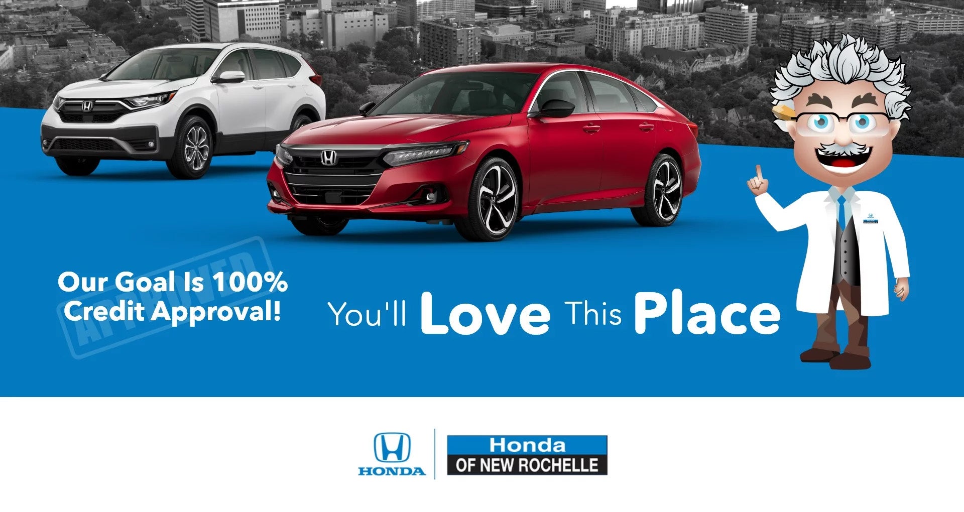 Our goal is 100% credit approval | Honda of New Rochelle in New Rochelle NY